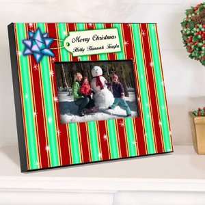  Wedding Favors Personalized Stripes Christmas Picture Frame 