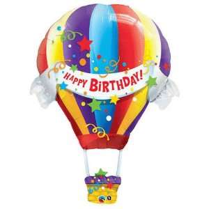  Happy Birthday Hot Air Balloon 42 Balloon Mylar