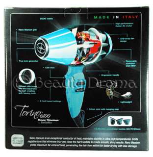 BaByliss PRO Ionic & Nano Titanium Torino 6100 Compact Blow Dryer 