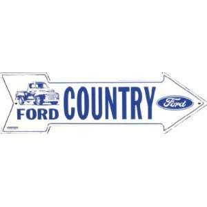  Ford Country Metal Arrow Tin Sign Patio, Lawn & Garden