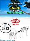 jacuzzi k km series pool pump seal o ring kit