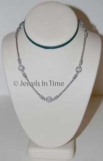 Ladies John Hardy Pave Diamond Silver Sautoir Necklace  