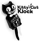 Kitty Cat Klock Black Kit Kat Clock Vintage Eyes & Tail