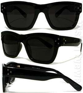   Thick Wayfarer Super Dark Lenses Sunglasses Retro Black K417  