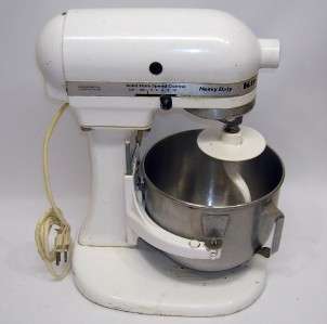 KitchenAid K5SS Heavy Duty Commercial 325 Watts Stand Mixer   Works 