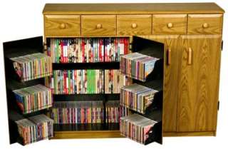 CD DVD Storage Cabinet Rack / TV Stand w/ Drawers NEW  