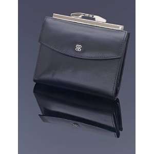  Bosca Old Leather Collection Soft French Purse Black 