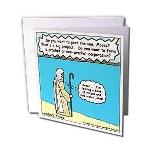 Religion Heaven Hell Cartoons   Moses Tolerates God s Humor   Greeting 
