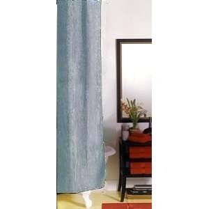  Suede Grommet Top Fabric Shower Curtain Gray