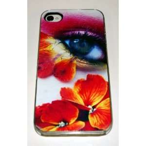 Clear Hard Plastic Case Custom Designed Artisitic Eye with 