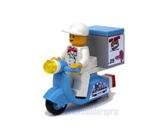   Cream Custom Vespa Train, Lego Minifig Minifigure food series 10185