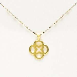  Dogeared Collection Gold Dipped Large Amulet Necklace 