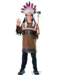 Childs Cherokee Indian Halloween Costume (Size:Medium 8 10)