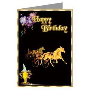 Harness Racing Birthday Cards Pk of 10 Horse Greeting Cards Pk of 10 