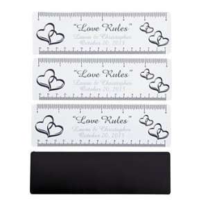Personalized Love Rules Magnetic Rulers   Invitations & Stationery 
