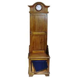   Hall Tree Case with Storage Units Furniture Clock