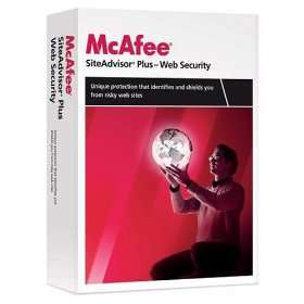 McAfee Site Advisor Plus 2009 WIN XP/VISTA SEALED NEW 731944578675 