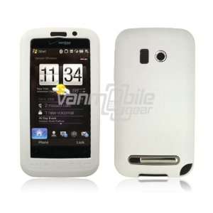  VMG White Premium Soft Silicone Rubber Skin Case for HTC 