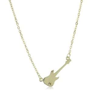 Sheila Fajl 18k Gold Plated Small Guitar Necklace