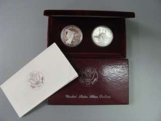 1983 and 1984 Olympic Silver Dollar Proof 2 Coin Set  