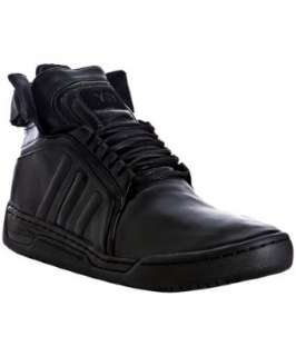 Adidas Y 3 black leather Hayworth Mid II sneakers   up to 70 