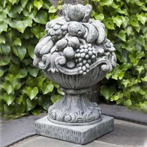 Campania International Italian Fruit Basket Cast Stone Garden Statue 