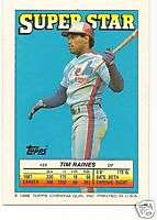 TIM RAINES #20 1988 Topps Card/Sticker MONTREAL EXPOS  