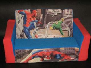   Spiderman FOLD OUT COUCH SOFA BED PLUSH Large Childs Kids Chair  