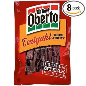 Oberto Teriyaki Natural Style Beef Jerky, 1.7 Ounce (Pack of 8 