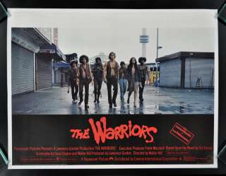 THE WARRIORS * BRITISH U.K. ORIG MOVIE POSTER 1979 GANG  