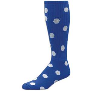 Red Lion Polka Dot Sock   Volleyball   Accessories   Royal/White