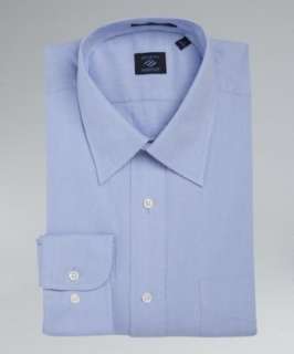 Joseph Abboud blue micro stripe cotton point collar dress shirt 