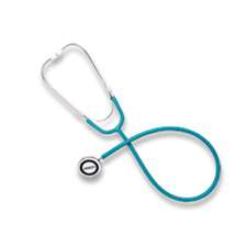 Omron 412 BLUE Lightweight Dual Head Stethoscope Blue 73796412050 