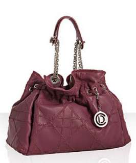 Christian Dior raspberry quilted lambskin Le 30 chain tote   