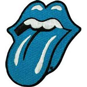    THE ROLLING STONES BLUE TONGUE EMBROIDERED PATCH: Home & Kitchen