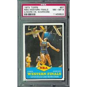  1973 74 Topps NBA Western Finals Lakers VS. Warriors 