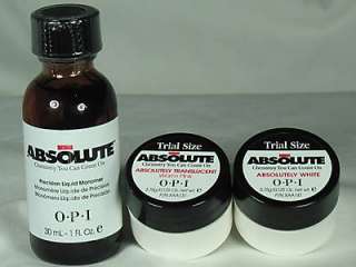 OPI ABSOLUTE Acrylic Nail Powder Liquid SAMPLE KIT  