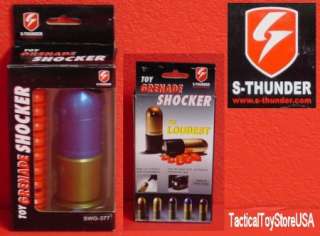 acc tac S THUNDER Grenade CO2 Gas 40mm SHOCKER SHELL 80BBs PER SHOT 