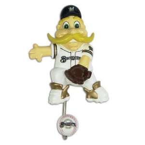  Pack of 4 MLB Milwaukee Brewers Hand Painted Mascot Wall 