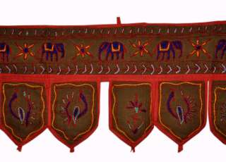 Ethnic Bandhanwar Embroidery Cotton Door Hanging Toran  