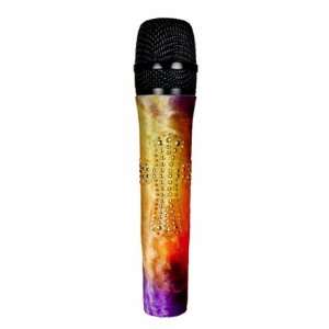   Sleeve Velvet Tie Dye with a Gold Metal Cross / For Corded Microphones