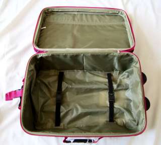 Pc Luggage Set Travel Bag Rolling Wheel Giraffe Pink  