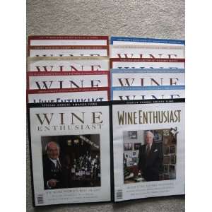  Wine Enthusiast Magazine 12 Issues Various Months in 2001 