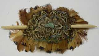   Leather Feathers Hair Barrettes Slides Sticks Ponytail Holders  