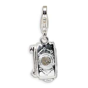   Movable Camera With Lobster Clasp Charm   Measures 25x8mm   JewelryWeb