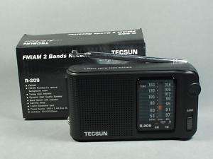 TECSUN R 209 FM、AM 2 Bands Receiver Portable Radio R209  