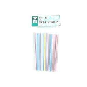 Bulk Pack of 144   Multi colored drink stirrers, pack of 200 (Each) By 