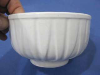 vtg 40s USA White Planter Pottery Vase  