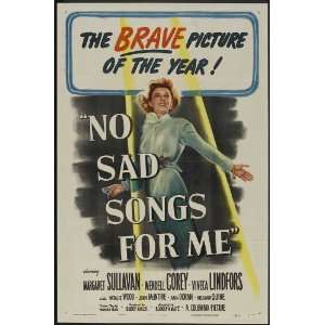 No Sad Songs for Me Movie Poster (11 x 17 Inches   28cm x 44cm) (1950 