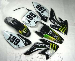 Full plastic MONSTER DECAL for CRF 70 style pit bike  